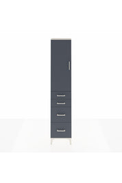 Arges Dolap 3 Raflı 4 Çekmeceli Tek Kapaklı 44x30x221 - S28M131V2A