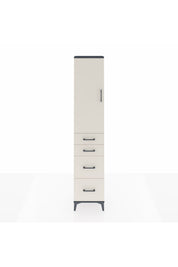 Arges Dolap 3 Raflı 4 Çekmeceli Tek Kapaklı 44x30x221 - S28M131V4A
