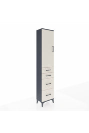 Arges Dolap 3 Raflı 4 Çekmeceli Tek Kapaklı 44x30x221 - S28M131V4A