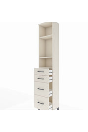 Arges Dolap 3 Raflı 4 Çekmeceli 44x30x221 - S28M132V1A