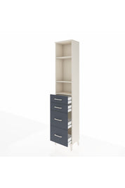 Arges Dolap 3 Raflı 4 Çekmeceli 44x30x221 - S28M132V2A