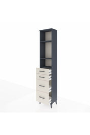 Arges Dolap 3 Raflı 4 Çekmeceli 44x30x221 - S28M132V4A