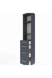 Arges Dolap 3 Raflı 4 Çekmeceli 44x30x221 - S28M132V5A