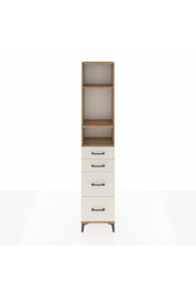 Arges Dolap 3 Raflı 4 Çekmeceli 44x30x221 - S28M132V7A