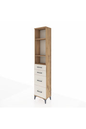 Arges Dolap 3 Raflı 4 Çekmeceli 44x30x221 - S28M132V7A