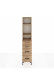 Arges Dolap 3 Raflı 4 Çekmeceli 44x30x221 - S28M132V9A