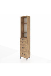 Arges Dolap 3 Raflı 4 Çekmeceli 44x30x221 - S28M132V9A