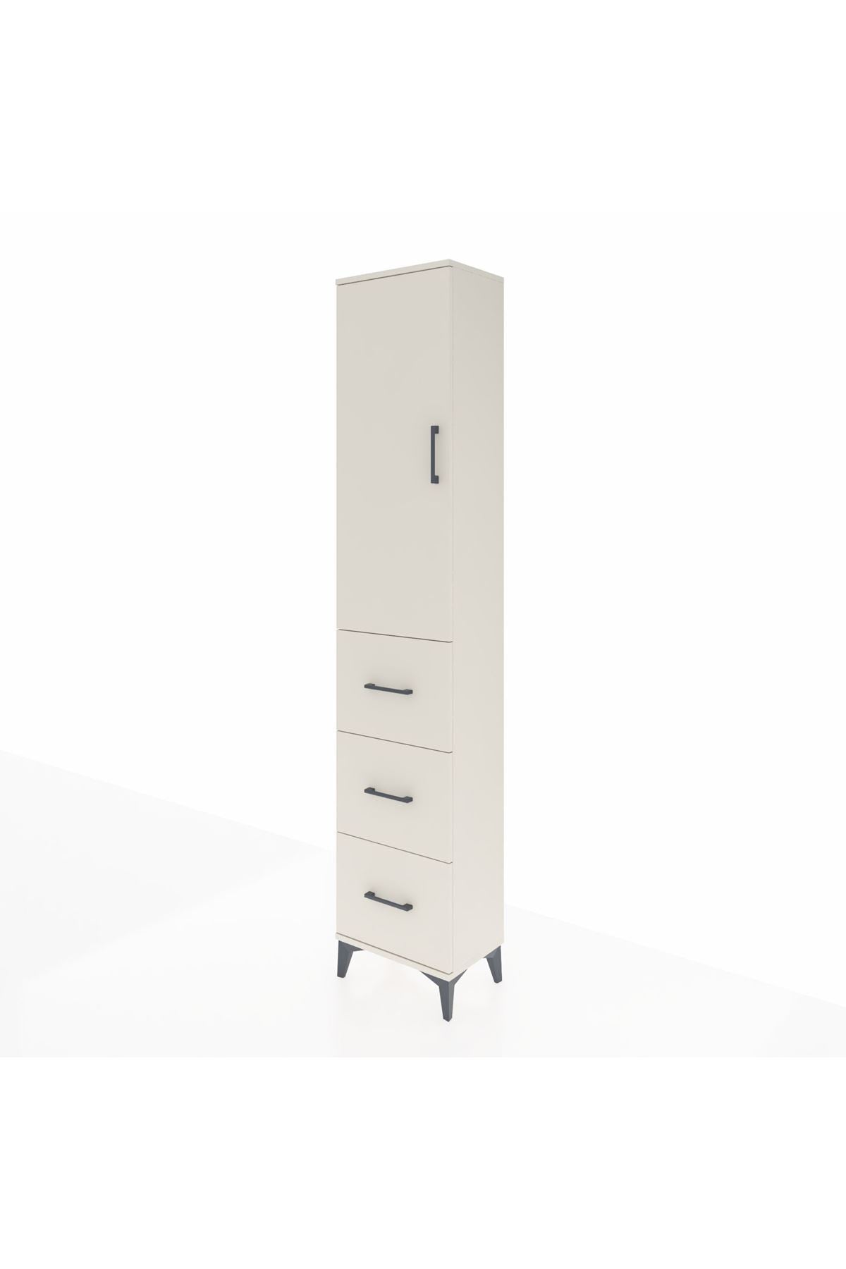 Arges Dolap 2 Raflı 3 Çekmeceli Tek Askılı 44x30x221 - S28M133V1A