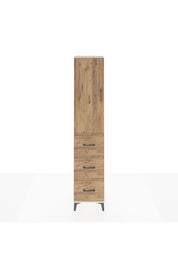Arges Dolap 2 Raflı 3 Çekmeceli Tek Askılı 44x30x221 - S28M133V3A