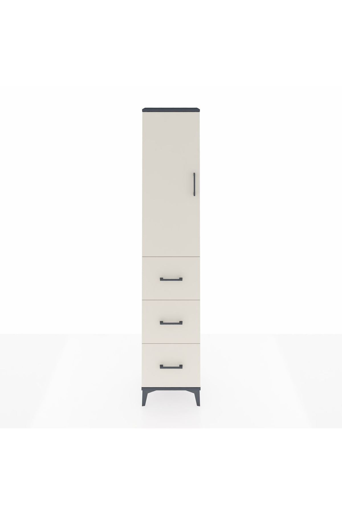 Arges Dolap 2 Raflı 3 Çekmeceli Tek Askılı 44x30x221 - S28M133V4A