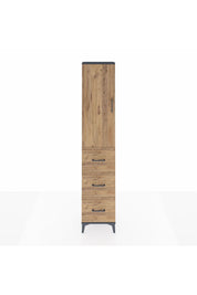 Arges Dolap 2 Raflı 3 Çekmeceli Tek Askılı 44x30x221 - S28M133V6A