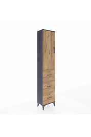 Arges Dolap 2 Raflı 3 Çekmeceli Tek Askılı 44x30x221 - S28M133V6A