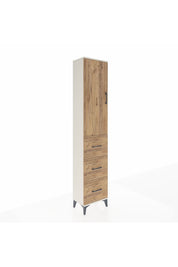 Arges Dolap 3 Raflı 3 Çekmeceli Tek Kapaklı 44x30x221 - S28M134V3A
