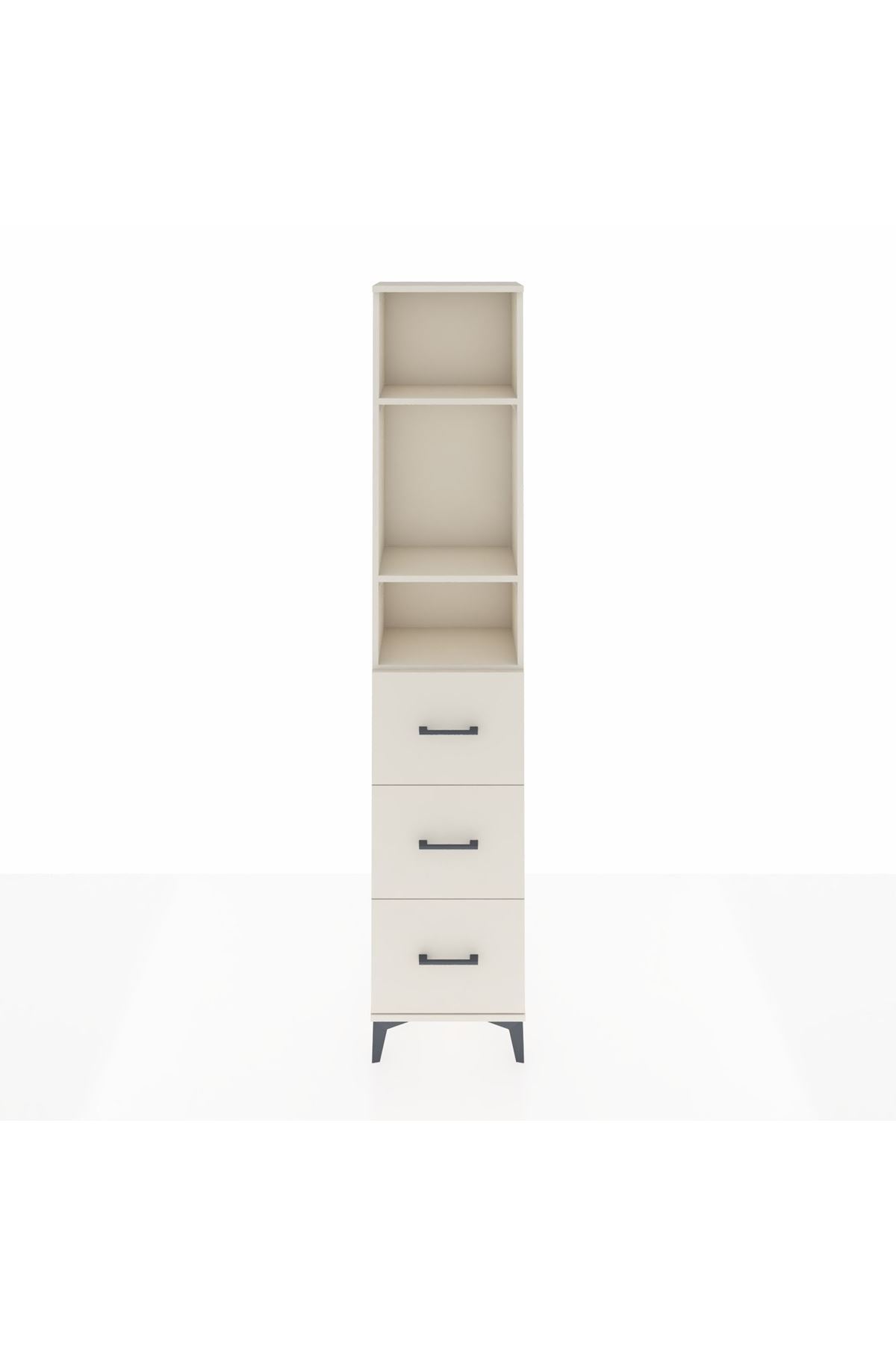 Arges Dolap 3 Raflı 3 Çekmeceli 44x30x221 - S28M135V1A