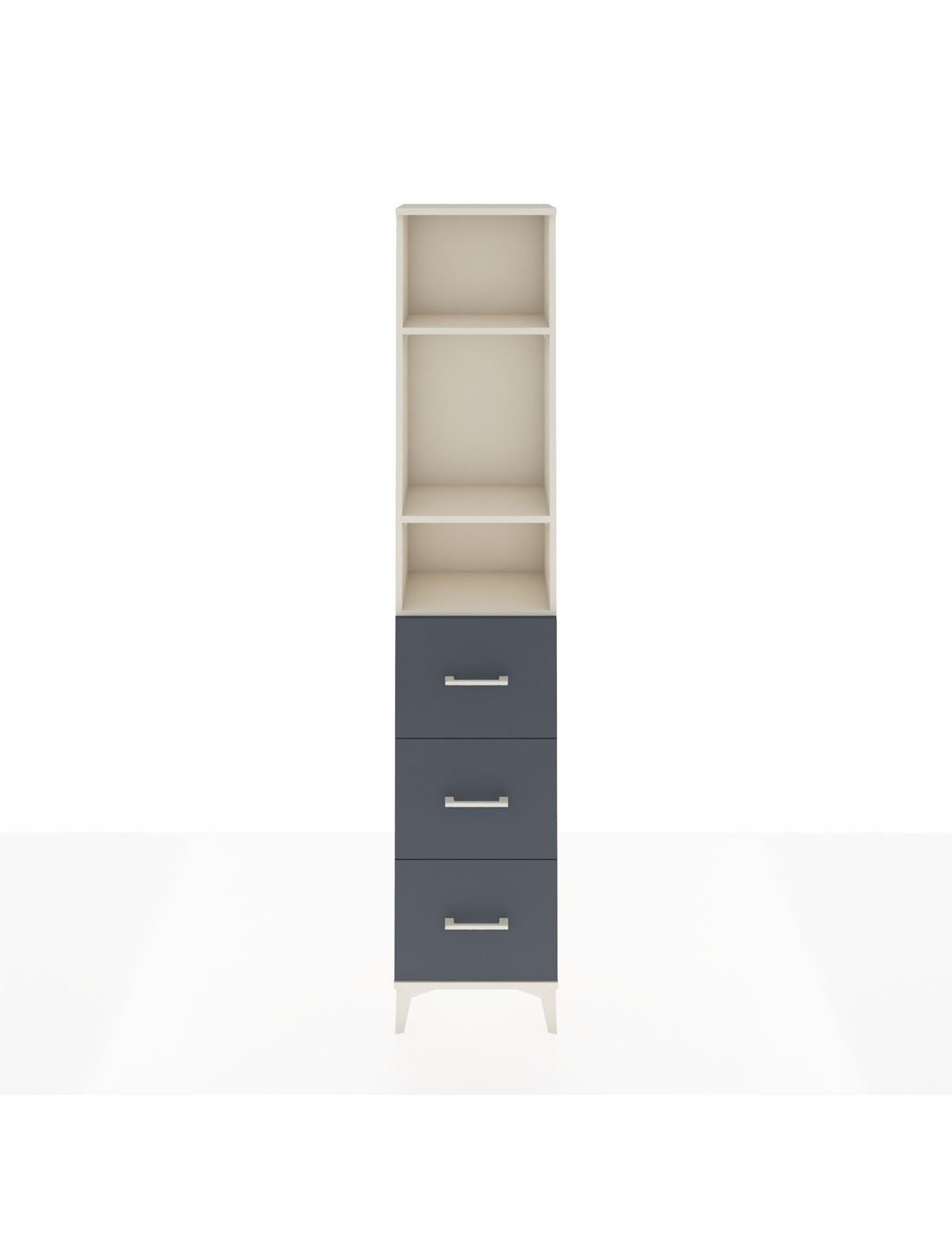 Arges Dolap 3 Raflı 3 Çekmeceli 44x30x221 - S28M135V2A