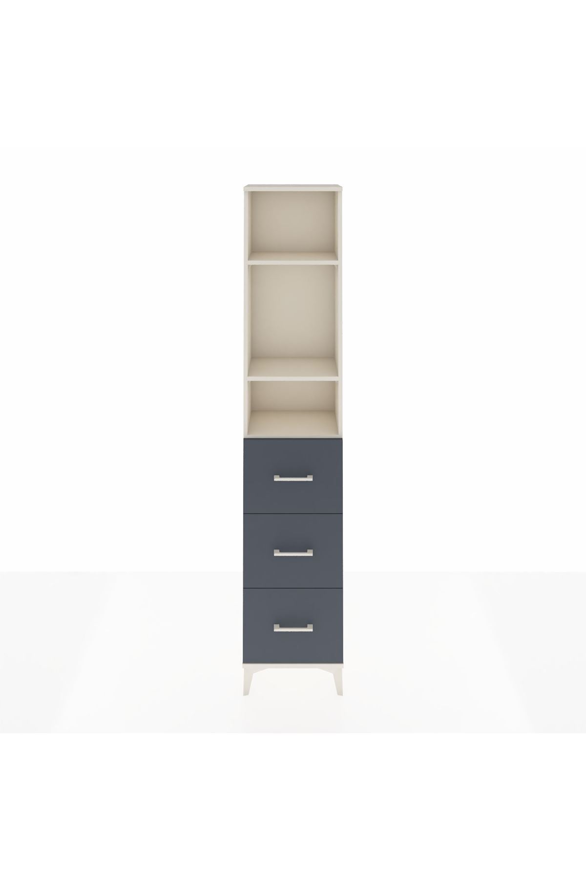 Arges Dolap 3 Raflı 3 Çekmeceli 44x30x221 - S28M135V2A