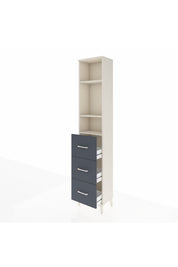 Arges Dolap 3 Raflı 3 Çekmeceli 44x30x221 - S28M135V2A