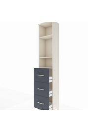 Arges Dolap 3 Raflı 3 Çekmeceli 44x30x221 - S28M135V2A