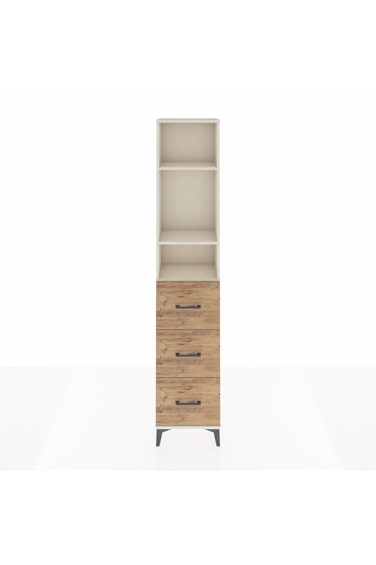 Arges Dolap 3 Raflı 3 Çekmeceli 44x30x221 - S28M135V3A
