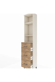 Arges Dolap 3 Raflı 3 Çekmeceli 44x30x221 - S28M135V3A