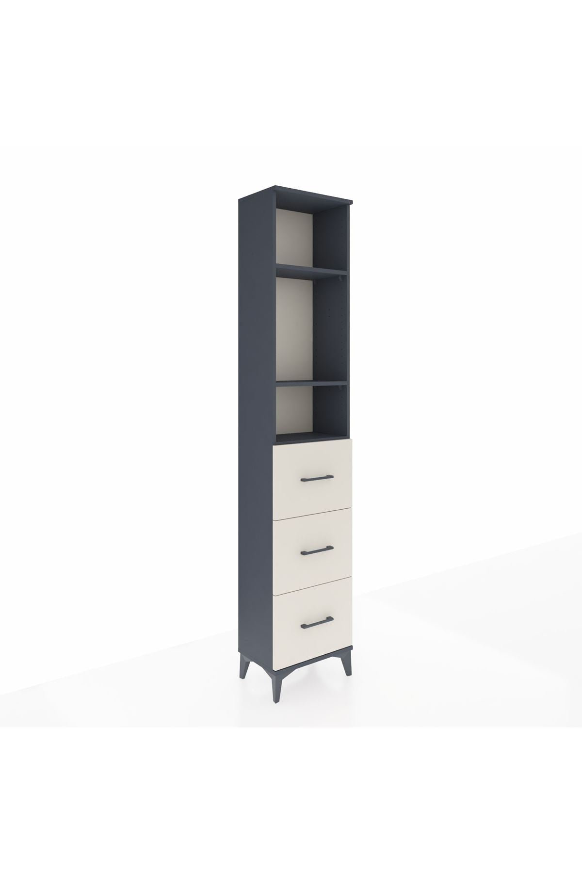 Arges Dolap 3 Raflı 3 Çekmeceli 44x30x221 - S28M135V4A