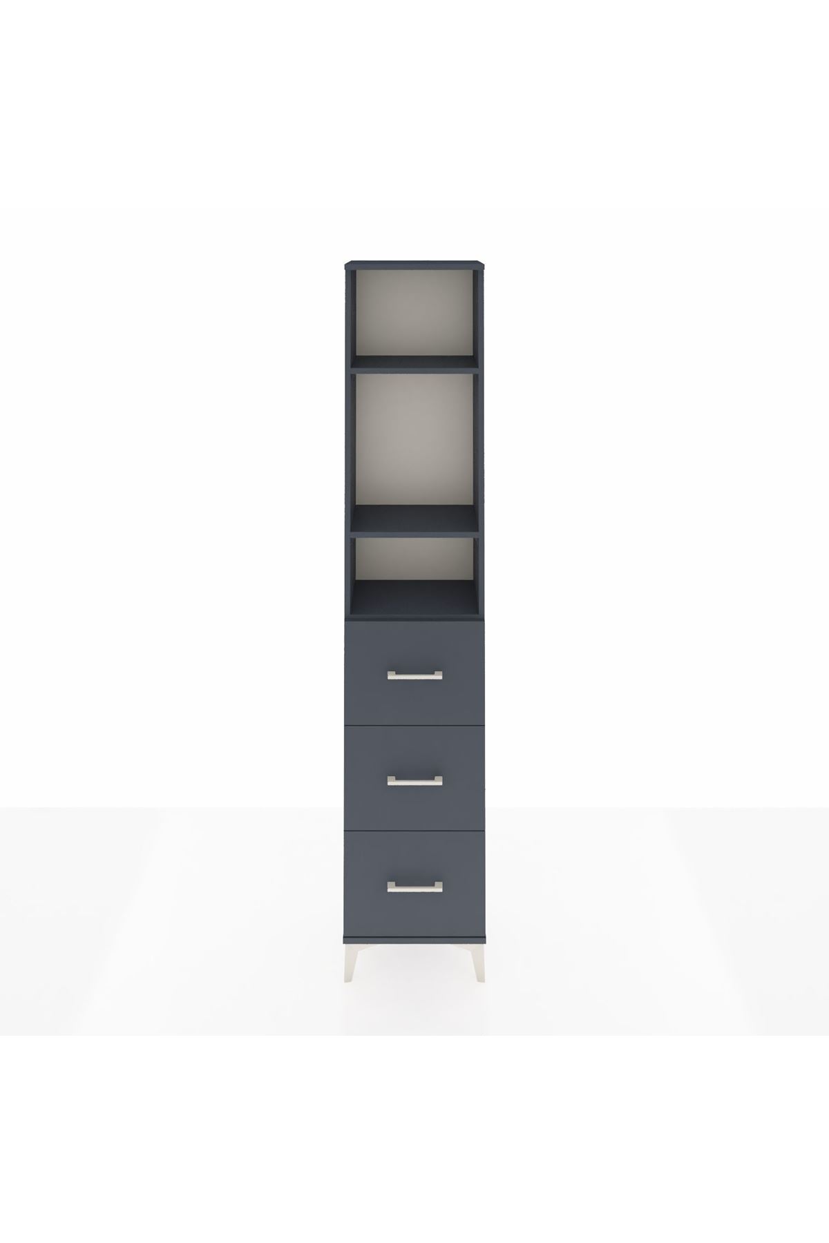 Arges Dolap 3 Raflı 3 Çekmeceli 44x30x221 - S28M135V5A