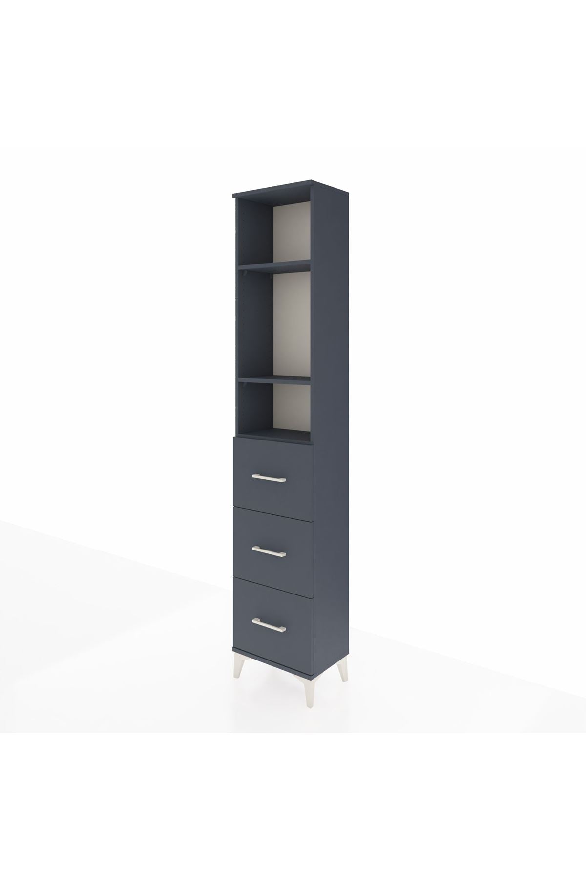 Arges Dolap 3 Raflı 3 Çekmeceli 44x30x221 - S28M135V5A