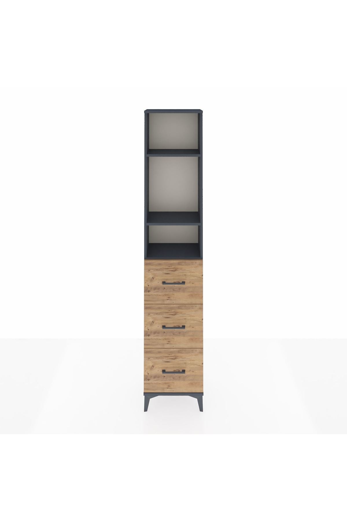 Arges Dolap 3 Raflı 3 Çekmeceli 44x30x221 - S28M135V6A