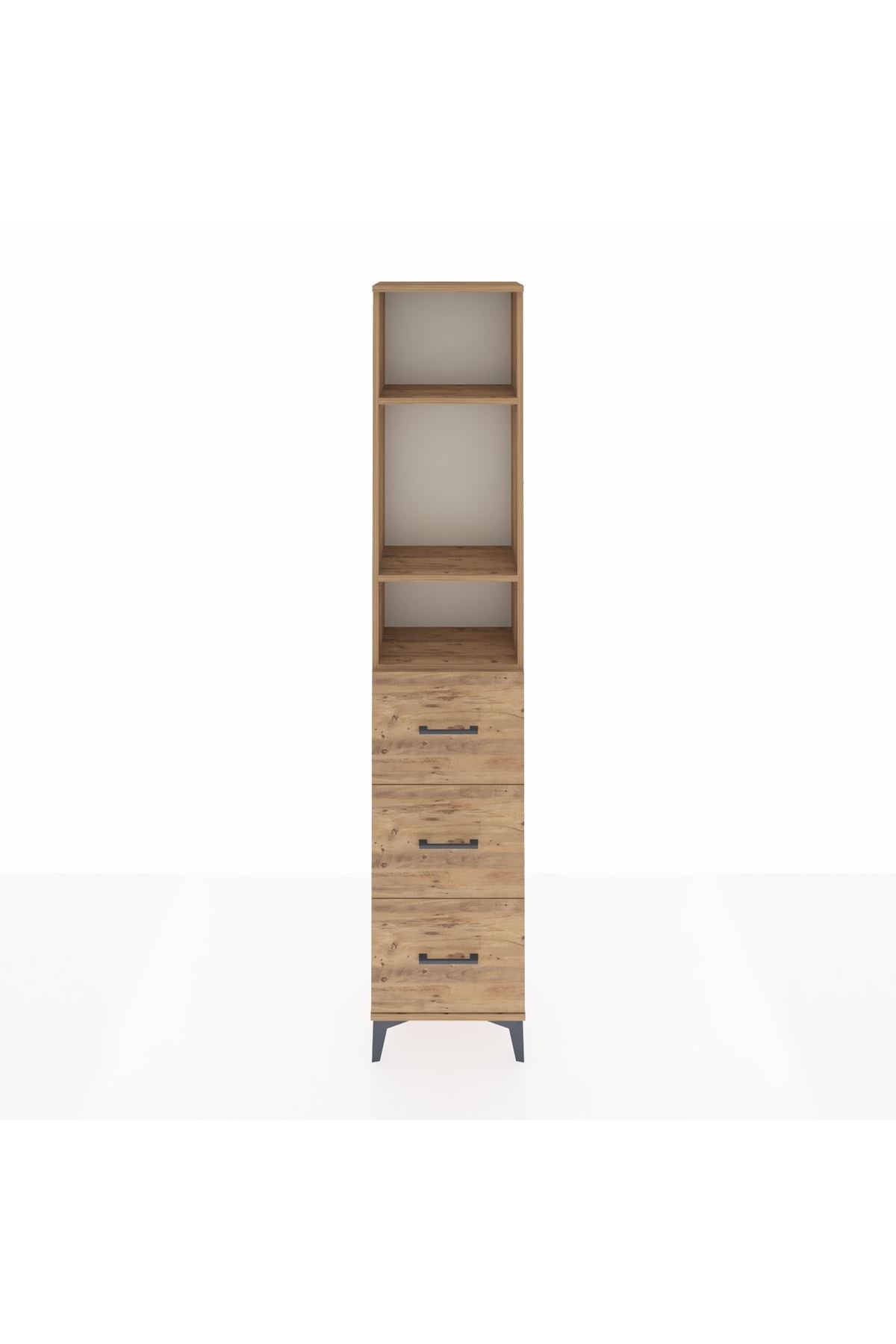 Arges Dolap 3 Raflı 3 Çekmeceli 44x30x221 - S28M135V9A