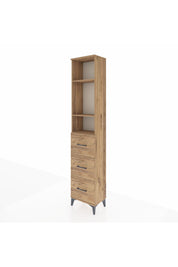 Arges Dolap 3 Raflı 3 Çekmeceli 44x30x221 - S28M135V9A