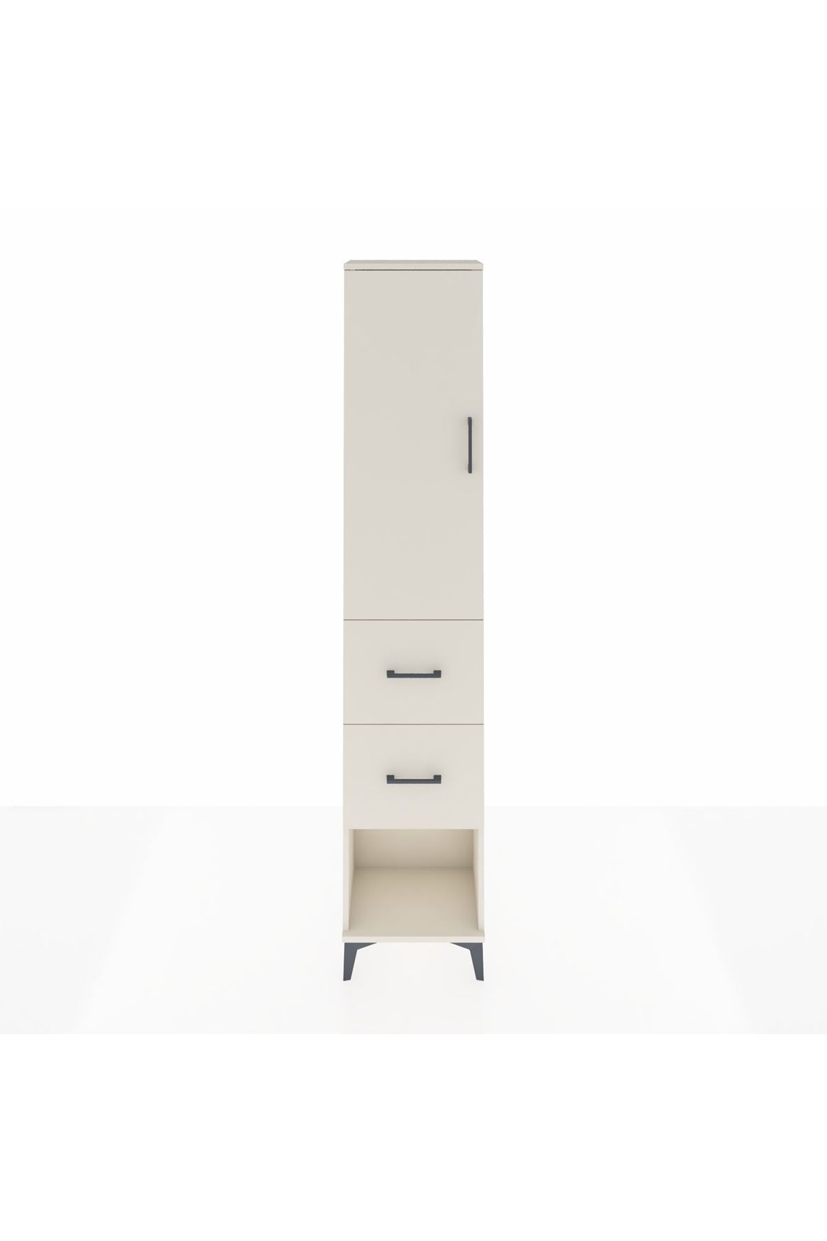 Arges Dolap 2 Raflı 2 Çekmeceli Tek Askılı 44x30x221 - S28M136V1A