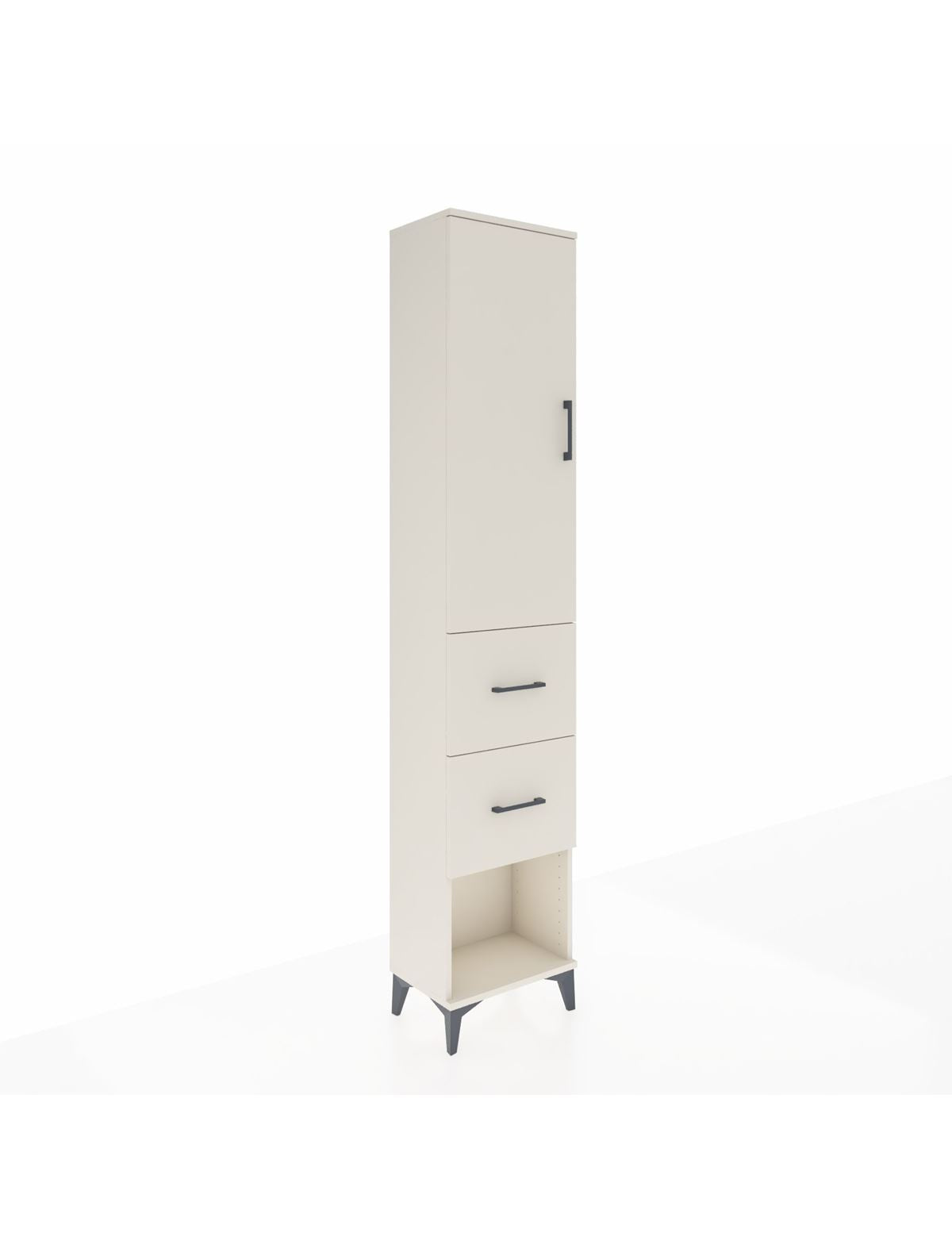 Arges Dolap 2 Raflı 2 Çekmeceli Tek Askılı 44x30x221 - S28M136V1A