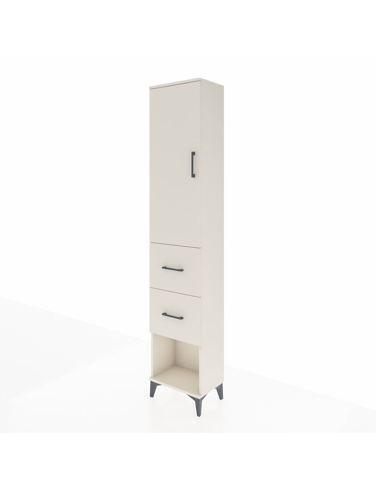 Arges Dolap 2 Raflı 2 Çekmeceli Tek Askılı 44x30x221 - S28M136V1A