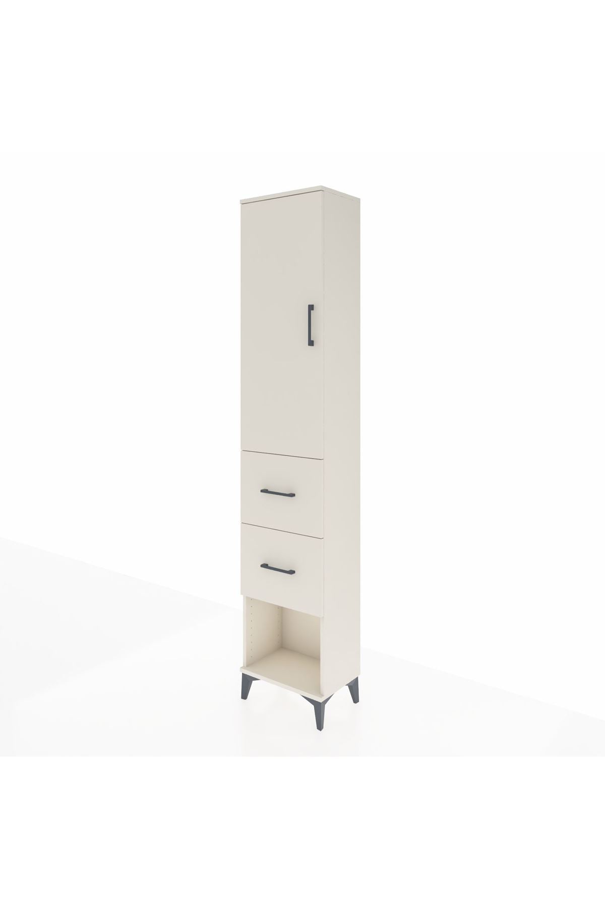 Arges Dolap 2 Raflı 2 Çekmeceli Tek Askılı 44x30x221 - S28M136V1A