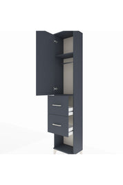 Arges Dolap 2 Raflı 2 Çekmeceli Tek Askılı 44x30x221 - S28M136V5A