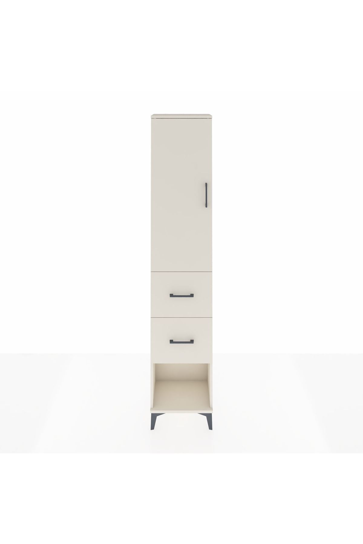 Arges Dolap 3 Raflı 2 Çekmeceli Tek Kapaklı 44x30x221 - S28M137V1A