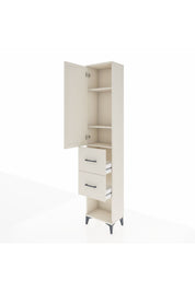 Arges Dolap 3 Raflı 2 Çekmeceli Tek Kapaklı 44x30x221 - S28M137V1A