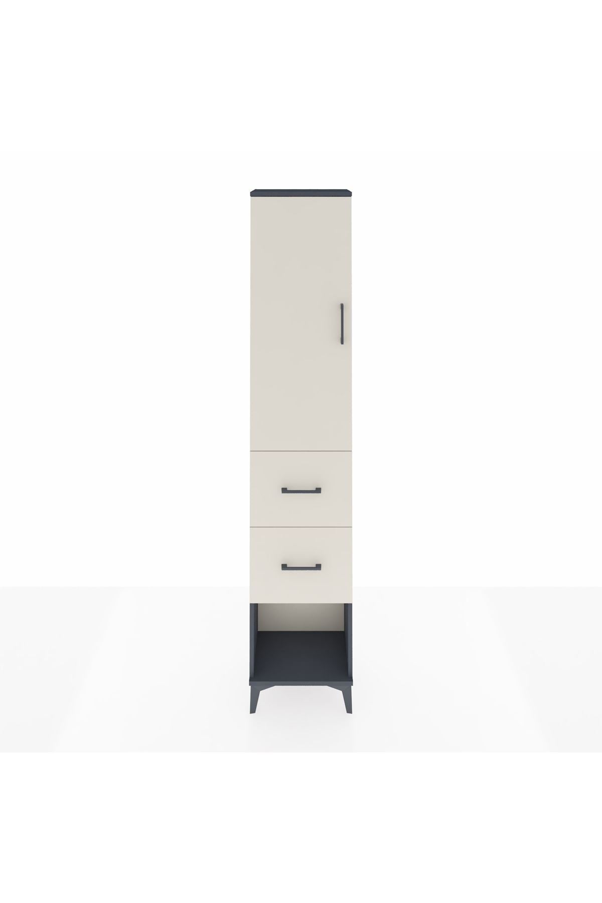 Arges Dolap 3 Raflı 2 Çekmeceli Tek Kapaklı 44x30x221 - S28M137V4A