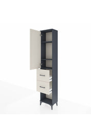 Arges Dolap 3 Raflı 2 Çekmeceli Tek Kapaklı 44x30x221 - S28M137V4A