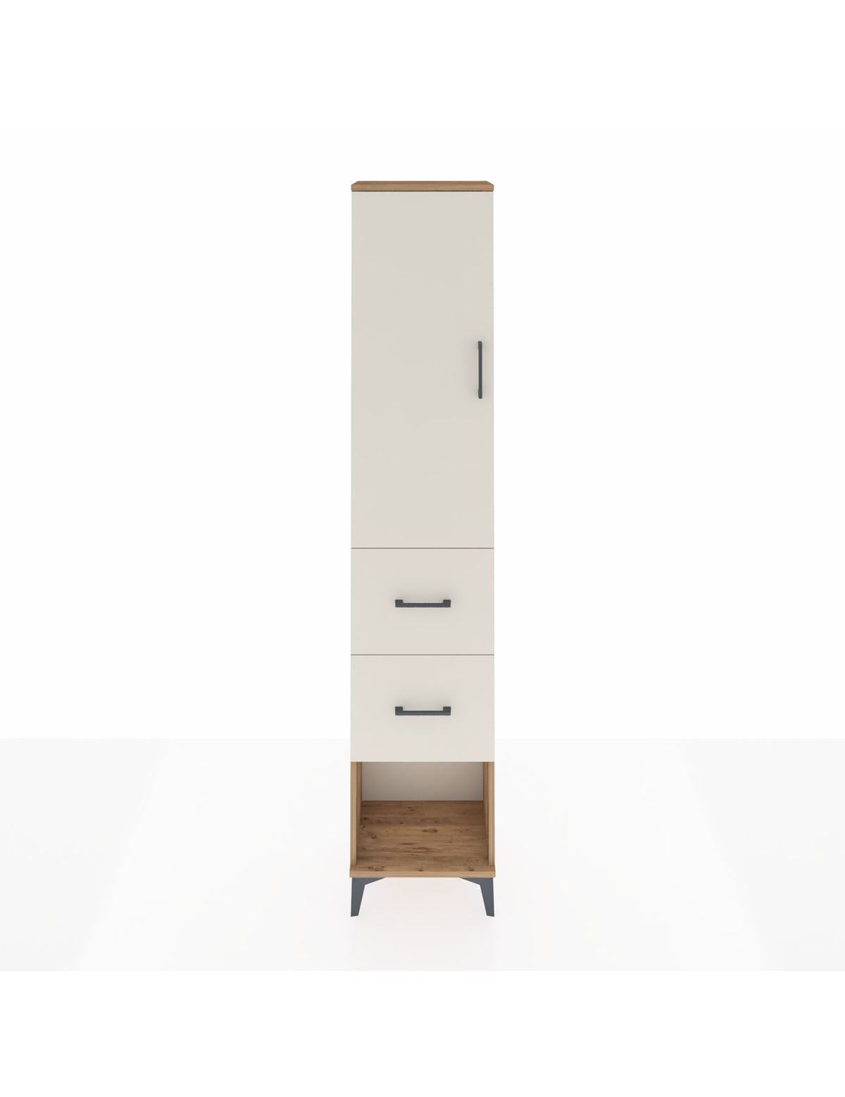 Arges Dolap 3 Raflı 2 Çekmeceli Tek Kapaklı 44x30x221 - S28M137V7A