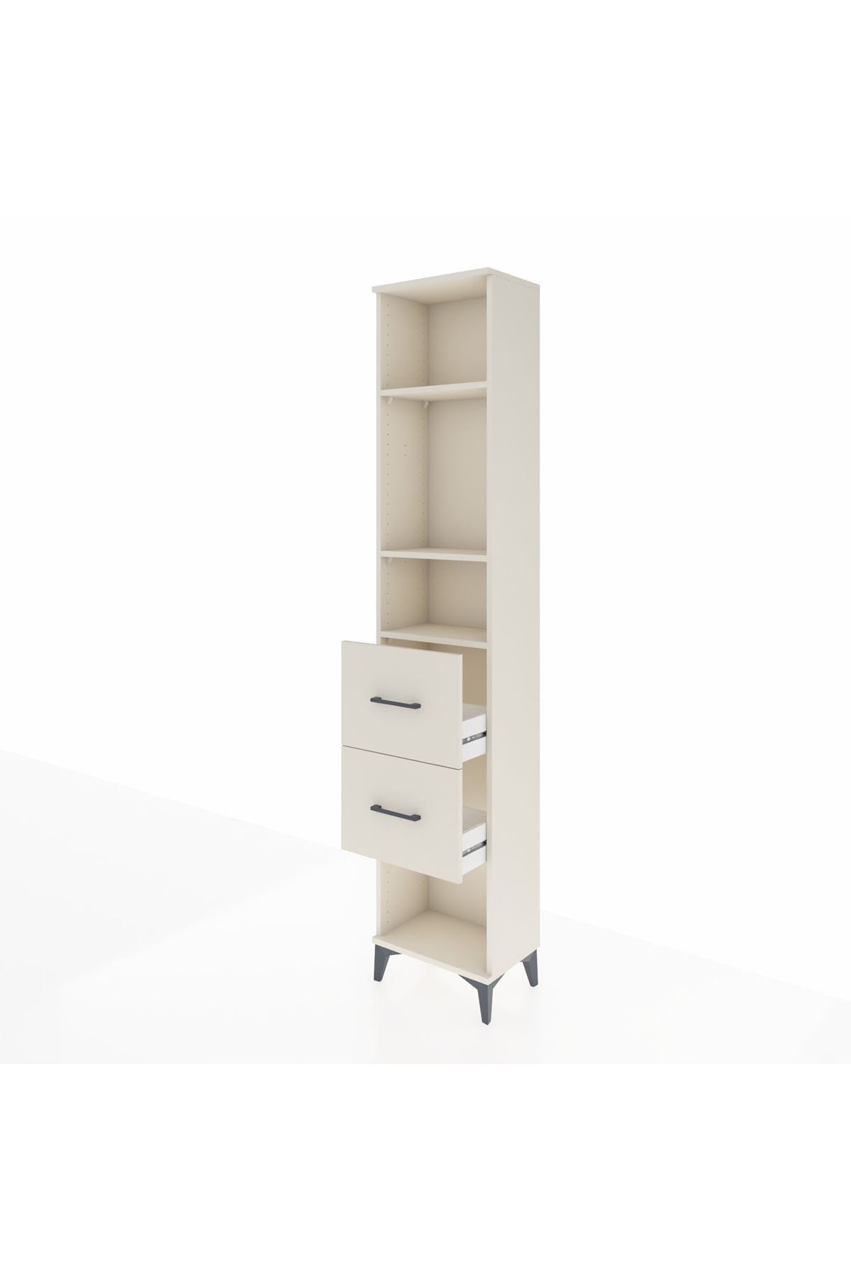 Arges Dolap 3 Raflı 2 Çekmeceli 44x30x221 - S28M138V1A