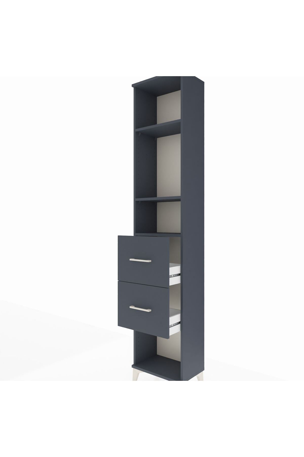 Arges Dolap 3 Raflı 2 Çekmeceli 44x30x221 - S28M138V5A