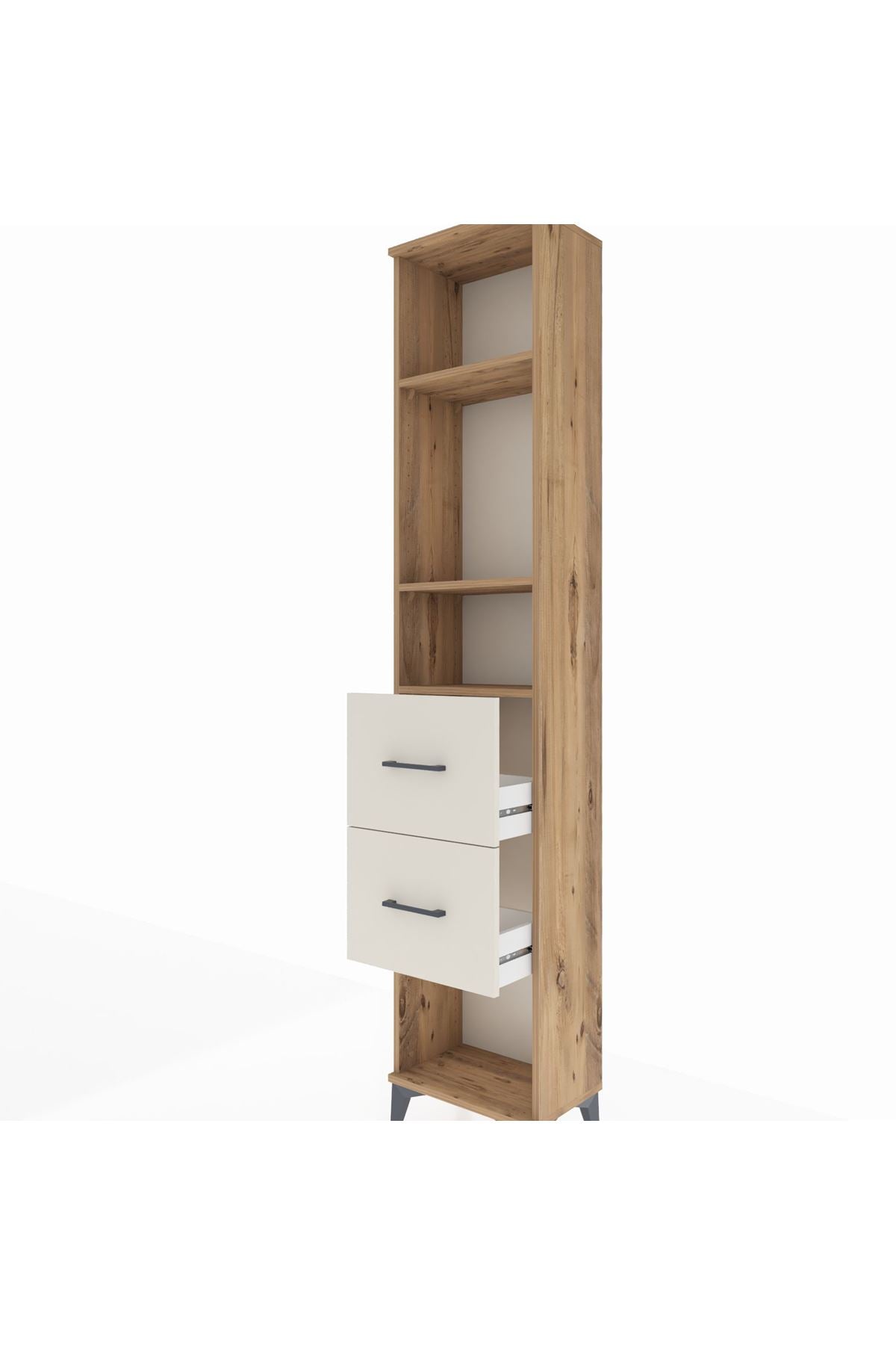 Arges Dolap 3 Raflı 2 Çekmeceli 44x30x221 - S28M138V7A