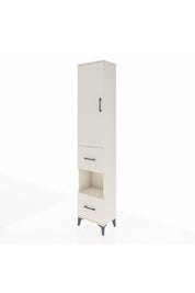 Arges Dolap 3 Raflı 2 Çekmeceli Tek Askılı 44x30x221 - S28M139V1A
