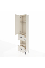 Arges Dolap 3 Raflı 2 Çekmeceli Tek Askılı 44x30x221 - S28M139V1A