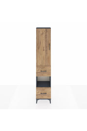 Arges Dolap 3 Raflı 2 Çekmeceli Tek Askılı 44x30x221 - S28M139V6A