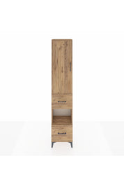 Arges Dolap 3 Raflı 2 Çekmeceli Tek Askılı 44x30x221 - S28M139V9A
