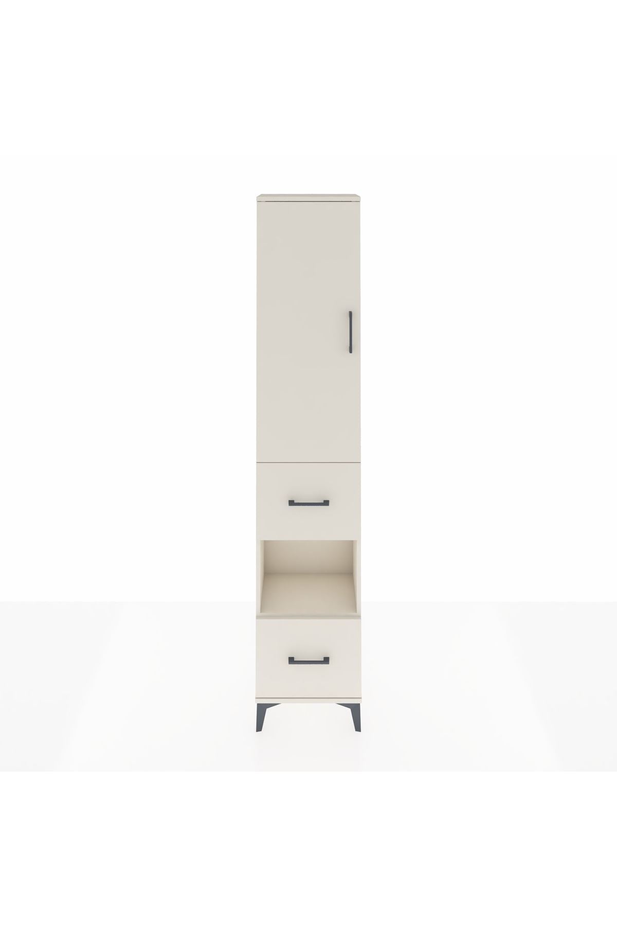 Arges Dolap 4 Raflı 2 Çekmeceli Tek Kapaklı 44x30x221 - S28M140V1A
