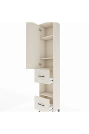Arges Dolap 4 Raflı 2 Çekmeceli Tek Kapaklı 44x30x221 - S28M140V1A