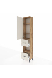 Arges Dolap 4 Raflı 2 Çekmeceli Tek Kapaklı 44x30x221 - S28M140V7A